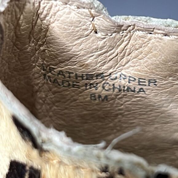 J Slides Hypo Platform High Top Sneaker Bootie Cheetah Leopard Print Calf Hair - Picture 8 of 9